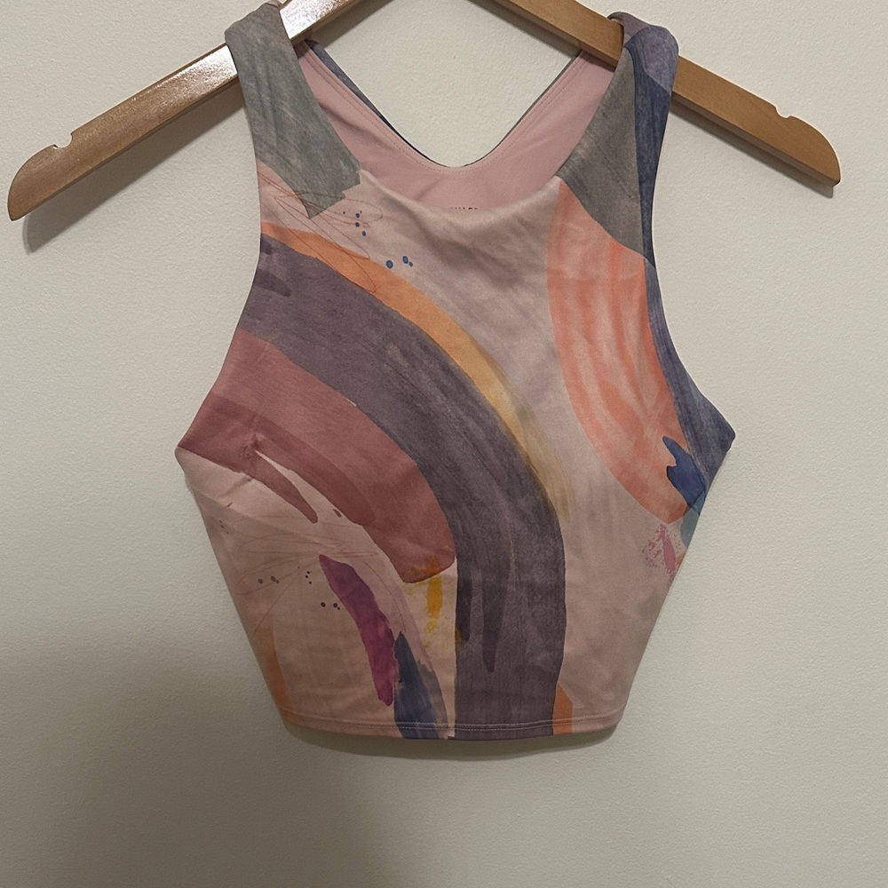 Athleta Conscious Crop in Vibrant Orchid